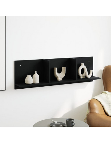 Mobile a Parete 100x16,5x30 cm Nero in Truciolato