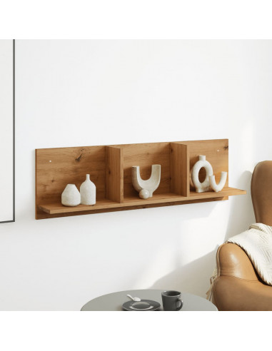 Mobile a Parete 100x16,5x30 cm Rovere Artigianale in Truciolato