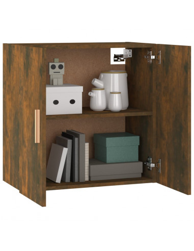 Mobile Pensile Rovere Fumo 60x30x60 cm Legno Multistrato