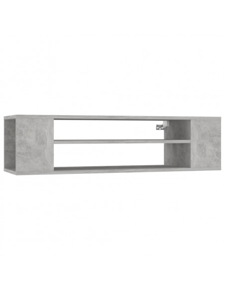 Mobile TV Pensile Grigio Cemento 100x30x26,5 cm Multistrato