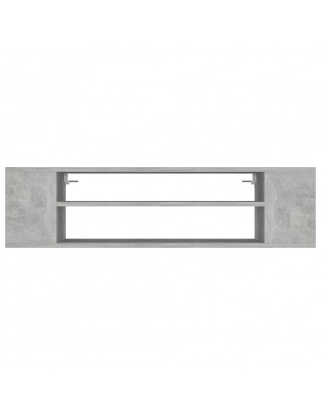 Mobile TV Pensile Grigio Cemento 100x30x26,5 cm Multistrato