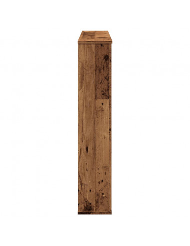 Cornice per Camino Legno Antico 100x20x100 cm in Truciolato