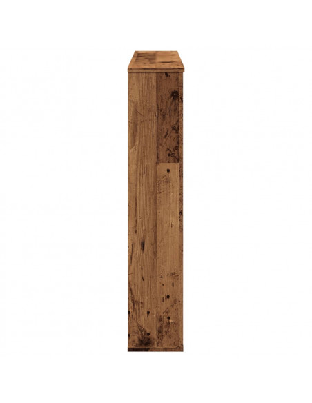 Cornice per Camino Legno Antico 100x20x100 cm in Truciolato