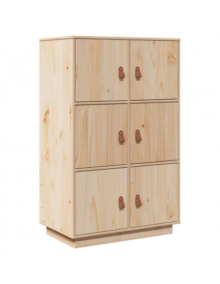 Credenza 67x40x108,5 cm in Legno Massello di Pino