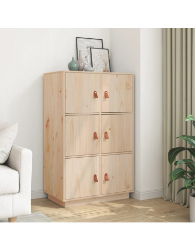 Credenza 67x40x108,5 cm in Legno Massello di Pino