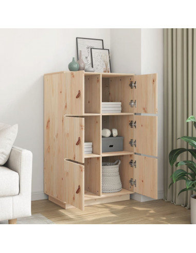 Credenza 67x40x108,5 cm in Legno Massello di Pino