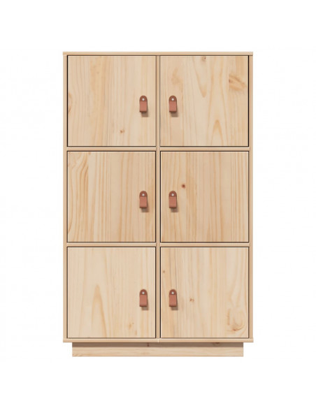Credenza 67x40x108,5 cm in Legno Massello di Pino