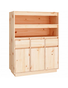 Credenza 89x40x116,5 cm in Legno Massello di Pino 2