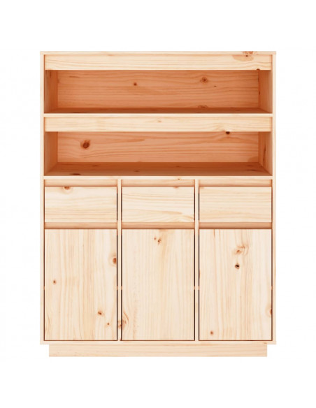 Credenza 89x40x116,5 cm in Legno Massello di Pino