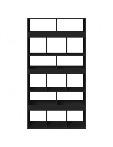 Divisorio Stanza Nero 100x33x187,5 cm in Truciolato