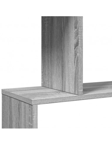 Libreria 4 Ripiani Grigio Sonoma 70x24x129 cm in Truciolato