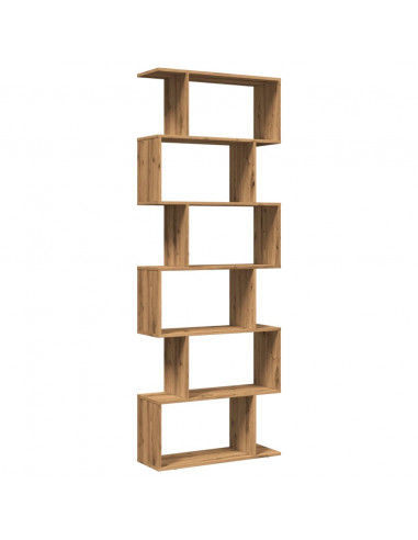 Libreria 6 Ripiani Rovere Artigianale 70x24x193 cm Truciolato