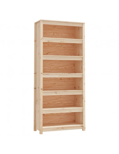 Libreria 80x35x183 cm in Legno Massello di Pino