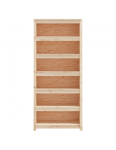 Libreria 80x35x183 cm in Legno Massello di Pino