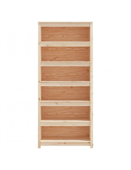 Libreria 80x35x183 cm in Legno Massello di Pino
