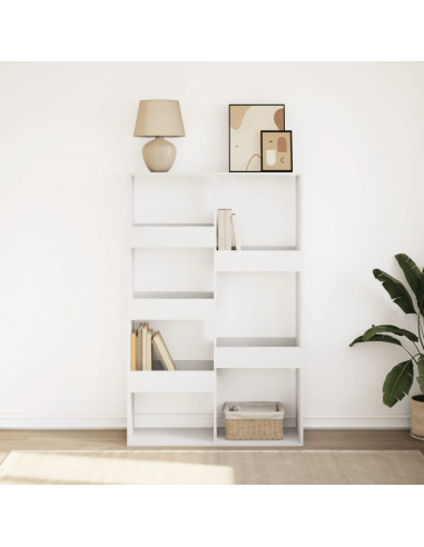 Libreria Bianca 100x33x155,5 cm in Legno Multistrato