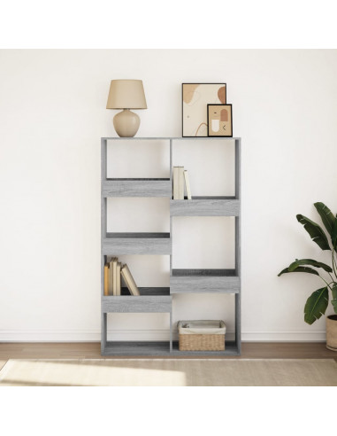 Libreria Grigio Sonoma 100x33x155,5 cm in Legno Multistrato