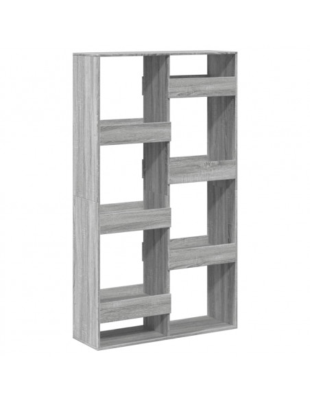 Libreria Grigio Sonoma 100x33x175 cm in Legno Multistrato