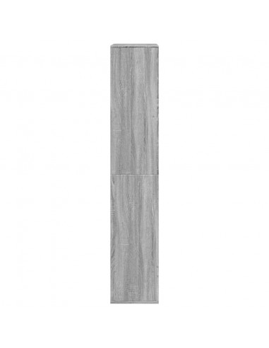 Libreria Grigio Sonoma 100x33x175 cm in Legno Multistrato