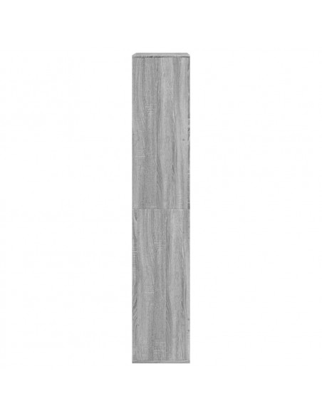 Libreria Grigio Sonoma 100x33x175 cm in Legno Multistrato