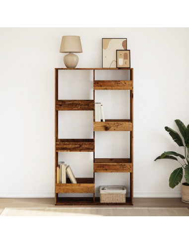 Libreria Legno Antico 100x33x175 cm in Legno Multistrato