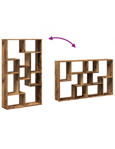 Libreria Legno Antico 72x20x120 cm in Truciolato