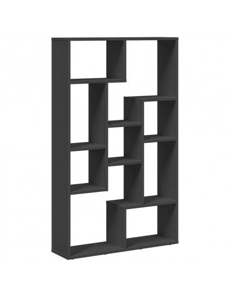 Libreria Nera 72x20x120 cm in Truciolato