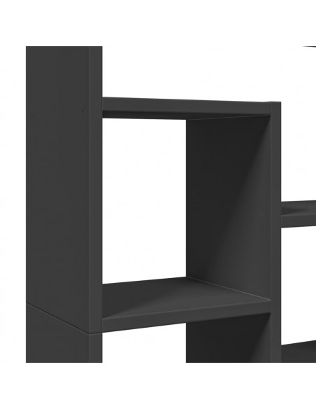 Libreria Nera 72x20x120 cm in Truciolato