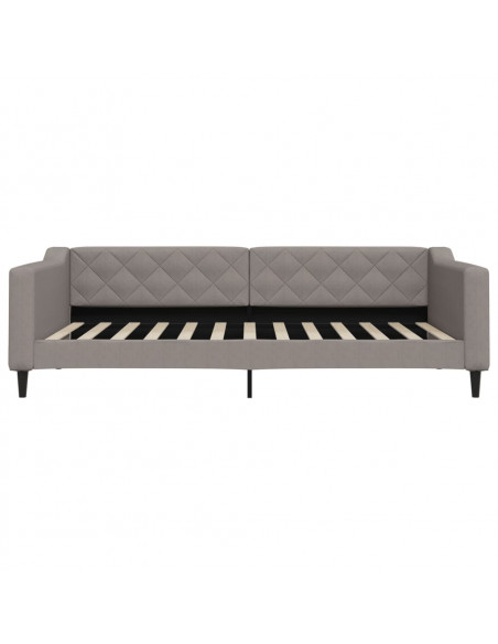 Letto da Giorno Tortora 100x200 cm in Tessuto