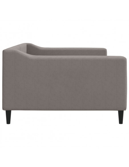 Letto da Giorno Tortora 100x200 cm in Tessuto