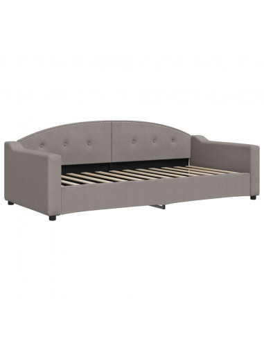 Letto da Giorno Tortora 90x200 cm in Tessuto