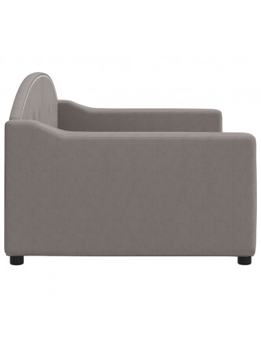 Letto da Giorno Tortora 90x200 cm in Tessuto