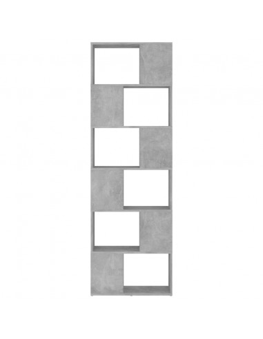 Libreria/Divisorio Grigio Cemento 60x24x186 cm in Truciolato