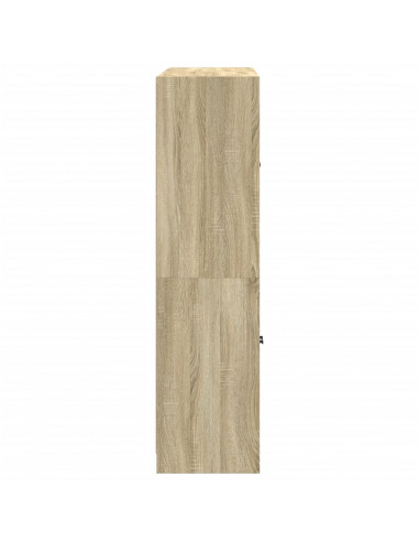 Libreria Ante Rovere Sonoma 136x37x142 cm in Legno Multistrato