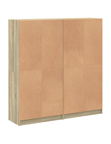 Libreria Ante Rovere Sonoma 136x37x142 cm in Legno Multistrato