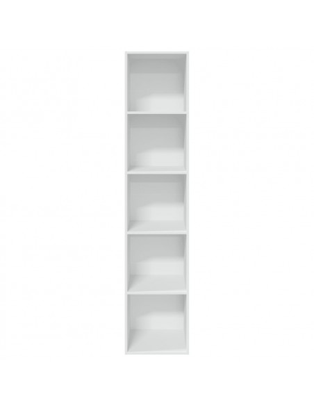 Libreria Bianca 40x30x189 cm in Legno Multistrato