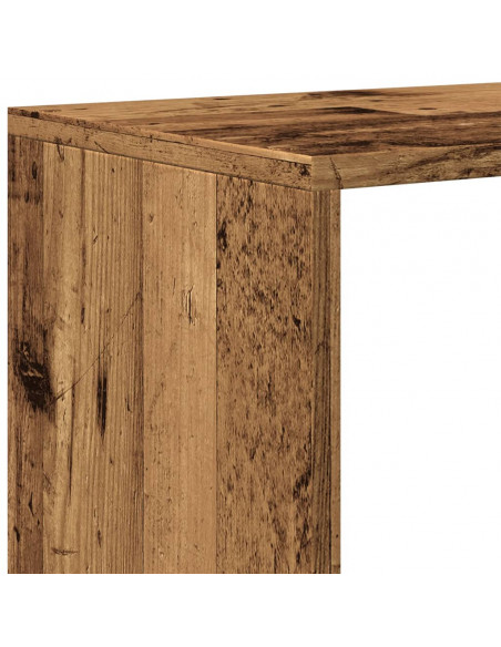 Libreria Divisorio 3Ripiani Legno Antico 123x29x123 Truciolato