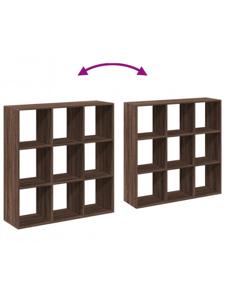 Libreria Divisorio Rovere Marrone 102x29x103,5 cm in Truciolato