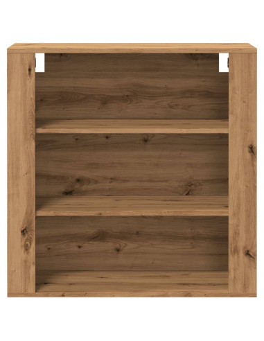 Mobile a Parete Rovere Artigianale 80x33x80cm Legno Multistrato