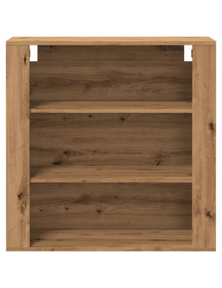 Mobile a Parete Rovere Artigianale 80x33x80cm Legno Multistrato