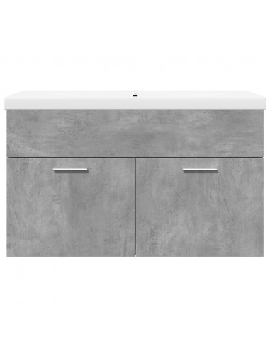 Mobile da Bagno con Lavabo Integrato Grigio Cemento