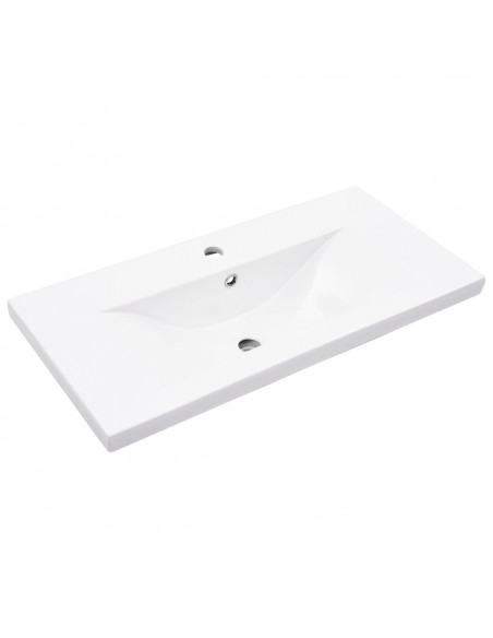 Mobile da Bagno con Lavabo Integrato Grigio Cemento