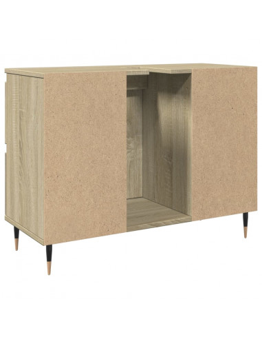 Mobile da Bagno Rovere Sonoma 80x33x60 cm in Legno Multistrato