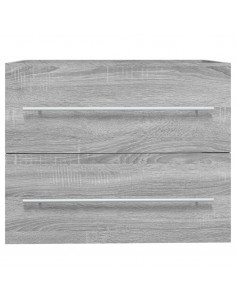 Mobile Lavabo Grigio Sonoma 60x38,5x48 cm in Legno Multistrato 2
