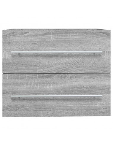 Mobile Lavabo Grigio Sonoma 60x38,5x48 cm in Legno Multistrato