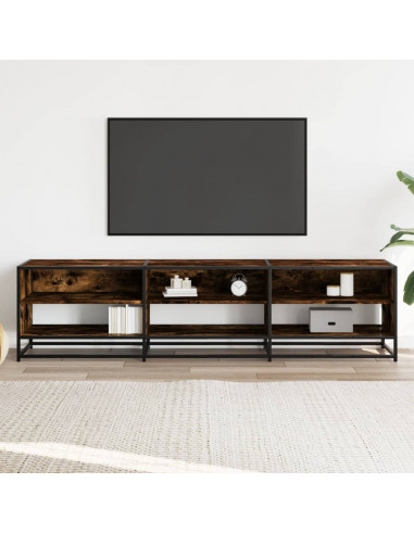 Mobile Porta TV Rovere Fumo 180x40x46 cm in Truciolato