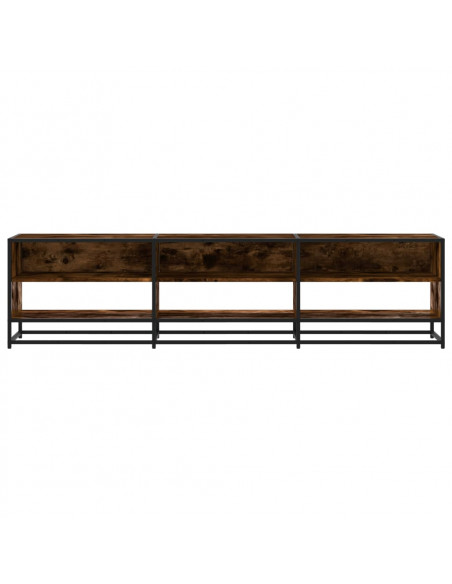 Mobile Porta TV Rovere Fumo 180x40x46 cm in Truciolato
