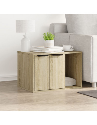 Recinto Lettiera Gatti Rovere Sonoma 60x40x40 cm in Truciolato