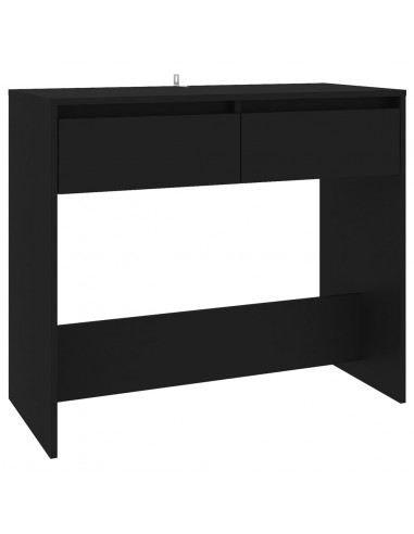 Tavolo Consolle Nero 89x41x76,5 cm in Acciaio