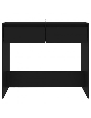 Tavolo Consolle Nero 89x41x76,5 cm in Acciaio